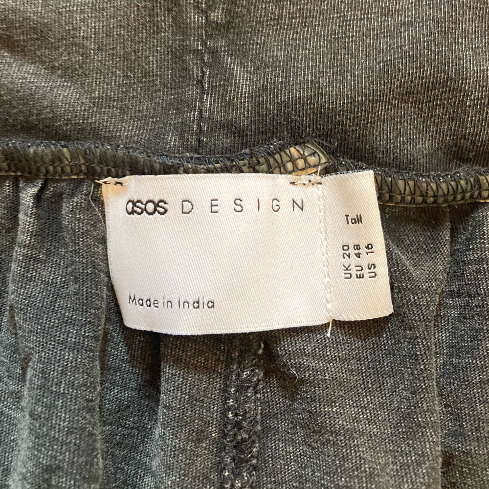 Black denim paper bag shorts - Picture 3 of 3